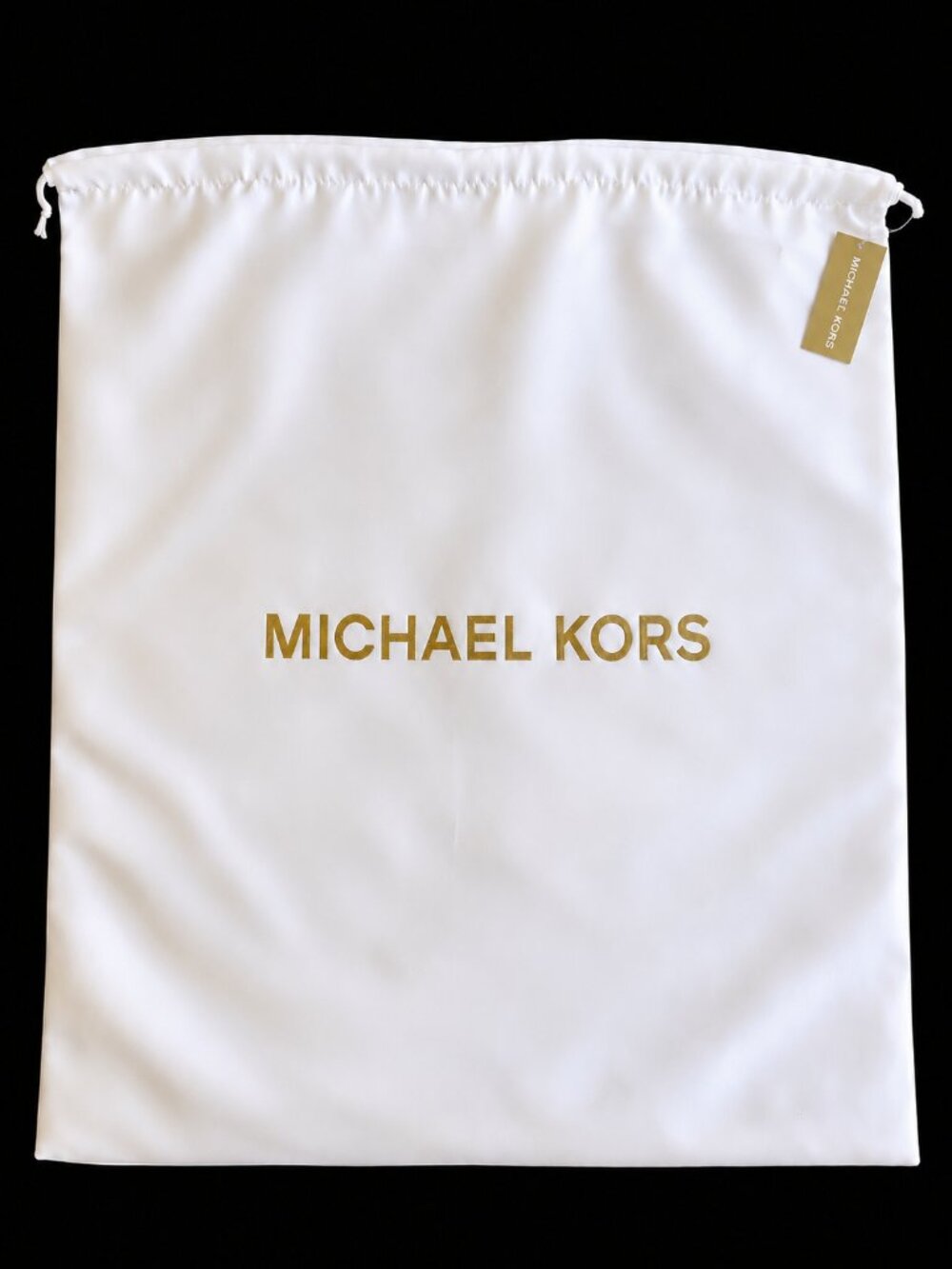 Michael Kors Large Logo Woven Dust Bag - White Draw String - New with Tags!